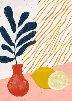 Produktbild von Poster 50x70cm Minimalistische Vase, Skandinavischer Stil, Boho