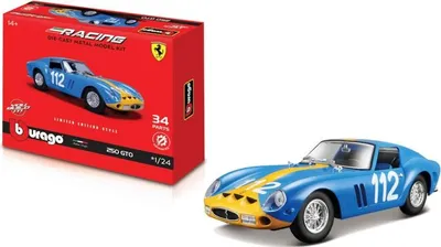 Produktbild von BBURAGO Ferrari Bausatz 250 GTO 1:24, Sportwagen-Modell, Vormontiert, 1:24, Ferrari 250 Gto #112, Unisex, Metall, Kunststoff