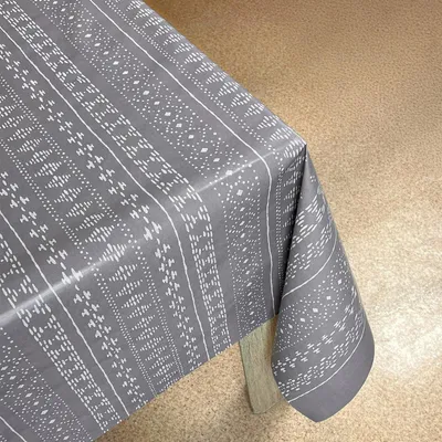 Produktbild von Wachstuchtischdecke 140x100 cm - Punkte Und Striche - Wachstischdecke mit wasserabweisender und lebensmittelecht PVC-Beschichtung - Outdoor-Tischdecken für Garten und Küche - Tischdecke wetterfest