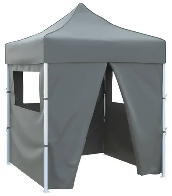 Produktbild von "Neues Produkt" Party-Zelt - CLORIS - Pavillon - Anthrazit 200x200x315 cm Oxford-Stoff - Pavillons & Partyzelte V2758
