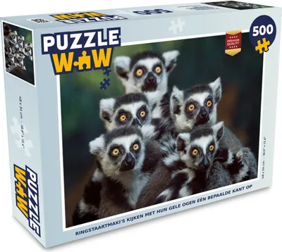 Obrázek produktu pro MuchoWow MuchoWow® Puzzle 500 ks Opice - Zvířata - Lemur kroužkovaný