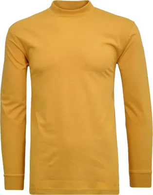 Ragman Stehkragen-Shirt langarm in gelb