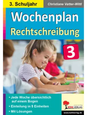Obrázek produktu pro Wochenplan Rechtschreibung / Klasse 3