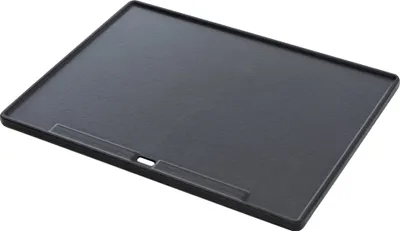 Produktbild von CLP Grillplatte aus emailliertem Gusseisen korrosionsbeständig,anthrazit 45.5 x 35 cm