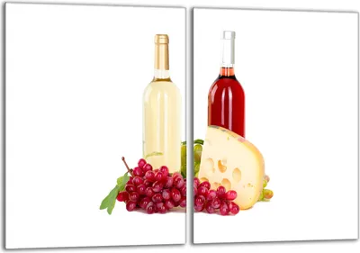 Produktbild von Glasschutzplatte für den Herd 2x40x52 Wein