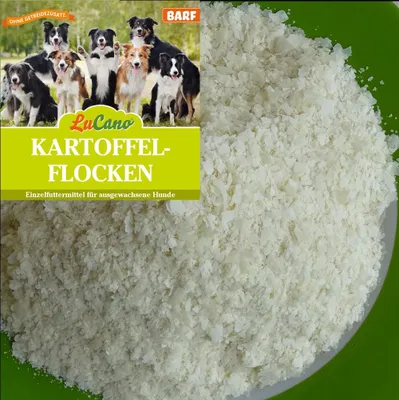Produktbild von 10 kg LuCano Kartoffelflocken für Hunde / Barf Ergänzungsfutter
