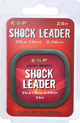 Obrázok produktu pre ESP Shock Leader 35lb 0,36mm 25m Dark Green