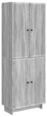 Image de vidaXL, ensemble de deux armoires, gris Sonoma, panneaux de particules