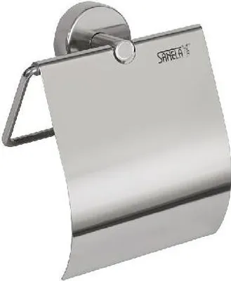Produktbild von Sanela Edelstahl - Accessoires - Toilettenpapierhalter mit Deckel, Edelstahl poliert SLZN 09