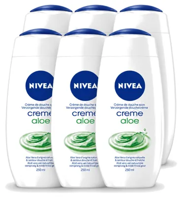 Immagine prodotto di 6 confezioni di crema doccia NIVEA My Moment all'Aloe Vera - 250 ml - confezione  - 6 pezzi