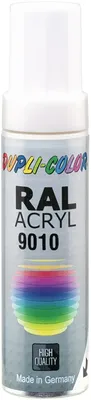 Produktbild von DUPLI-COLOR Lackstift reinweiss glänzend RAL 9010 12 ml