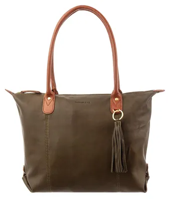 Produktbild von Harbour 2nd VM.15109 Totebag style vm Lucia L Leder Tasche Damen Shopper olive