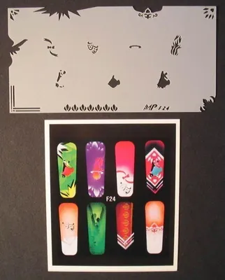 NailArt  Airbrush-Schablone MPF24
