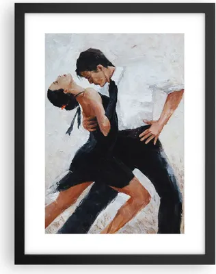 Produktbild von Gerahmtes Poster - Schwarzer Rahmen - tanzen sie - 30x40 cm - Wand Bild - Wanddeko - Wandbilder - Kunstposter - Wandposter - Bilderrahmen - Bilder - Kunstdruck - Wandbild - P2BPA30x40-3771