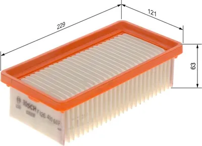 Produktbild von BOSCH F 026 400 607 Luftfilter für RENAULT TWINGO II (CN0)