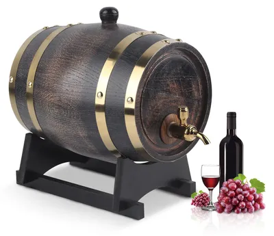 Eichenholz Whisky-Vat 3L mit Zapfhahn für Spirituosen