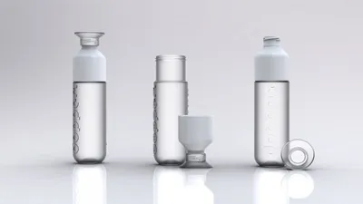 Produktbild von dopper Trinkflasche mit Becher Weiß White