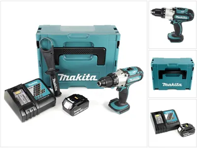 Produktbild von Makita DDF 451 RT1J Akku Bohrschrauber 18V 80Nm + 1x Akku 5,0Ah + Ladegerät im Makpac