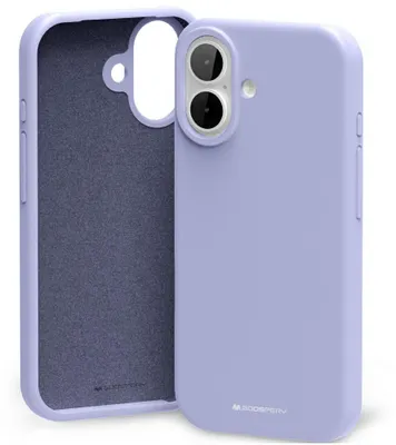 Zdjęcie produktu dla Etui Mercury Silicone do iPhone 17 lawendowa szarość
