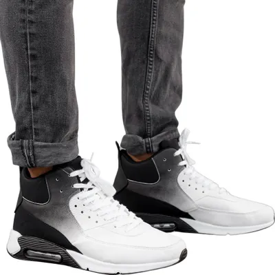 Produktbild von Herren Winter Sneaker Gefüttert Warm Schuhe Stiefel Boots Air Max Weiß Gr.44