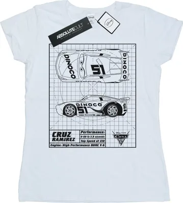 Produktbild von Disney - "Cars" T-Shirt für Damen BI13779 (S) (Weiß)