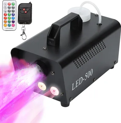 Immagine prodotto di TolleTour macchina della nebbia LED RGB effetto fumo per palcoscenico/Natale/evento con 2 telecomandi 500W