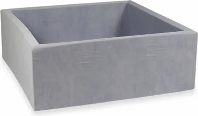 Obrázek produktu pro Kuličkový bazén 110x110x40cm Velvet Soft Light grey - Bez koulí / Bez koulí