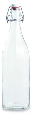 Glasflasche, transparent, 1 l, mit Drehverschluss