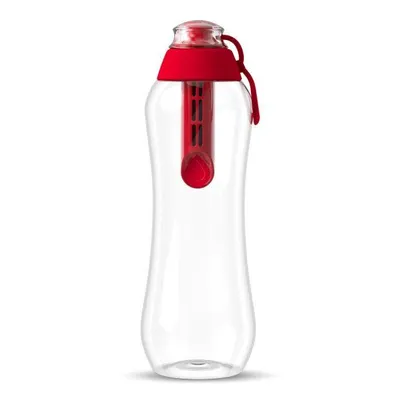 Image de Bouteille filtrante Dafi SOFT, 0,5 litre, rouge, avec filtre à charbon