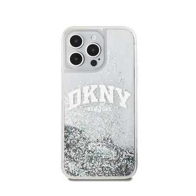 Produktbild von DKNY DKHCP15XLBNAET iPhone 15 Pro Max 6.7" weiß hardcase Liquid Glitter Big Logo Schutzhülle