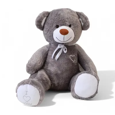 Produktbild von XXL Teddybär 160cm | Plüschbär Stofftier Kuscheltier Plüschtier Teddi Bär | Farbe Weiss+Grau