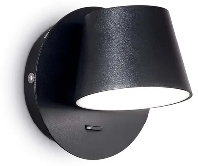 Image de Ideal Lux Applique murale Gim Ap1 Noir