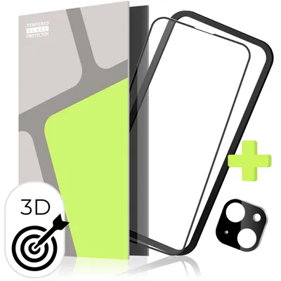 Zdjęcie produktu dla Szkło hartowane do iPhone'a 15 + szkło aparatu, przyjazne dla etui