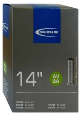 Produktbild von SCHWALBE Compact 14", Schlauch, AV2S schwarz 14"