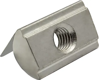 Produktbild von Nutenstein mit Federblech M6 Nut 8 für Aluprofil 30-er - 10 Stück