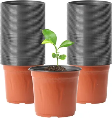 Image de Pots de culture de 10 cm, lot de 150, en plastique, pour jardin