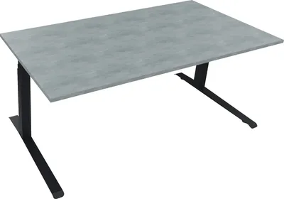 Produktbild von Sitz-/Stehtisch Kufe Doppels. Quad. B1800xT900xH645-1275 an/Beton