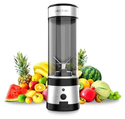 Obrázok produktu pre Cecotec 04396, Prenosný mixér, 0,4 L, 126 W, Čierna, Nerezová oceľ