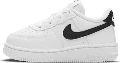 Produktbild von Nike Air Force 1 Low White Black Swoosh (TD) - EU 23.5