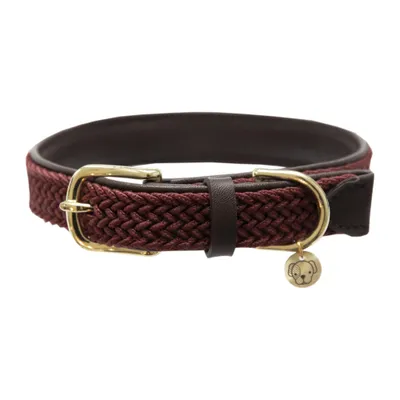 Produktbild von Kentucky Dogwear Hundehalsband Geflochten Nylon Bordeaux L