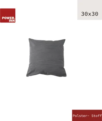 Produktbild von POWER INN Kissenbezug | 30x30cm | Hellgrau | Polsterstoff | Kissenhülle | Waschbar bei 30°C