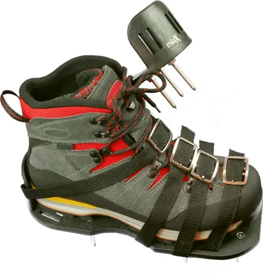 Produktbild von miaX Profi Rasenbelüfterschuhe - abrutschsicher - Optimierte Rasenlüfterschuhe für einen perfekten Rasen - Estrichschuhe mit erhöhtem Fersenabsatz für sicheren Halt