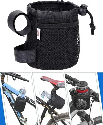 Produktbild von Famanu Getränkehalter für Fahrräder mit Taschen - Faltbar für Mountainbikes und Straßenfahrräder