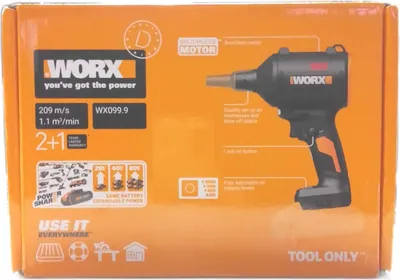 Produktbild von WORX Akku Staubbläser bürstenlosem Motor elektrisches Luftgebläse Gartenpflege Powerhouse