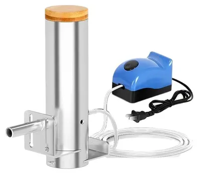 Image de Générateur de fumée froide, débit de fumée réglable, acier inoxydable durable, gris