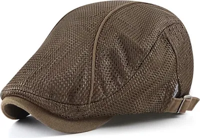 Zdjęcie produktu dla Stylowy beret męski RA-26045 - Brązowy KP26045