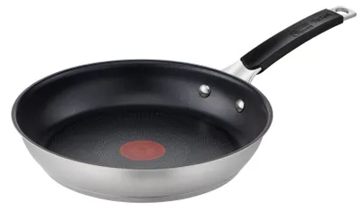 Productafbeelding van Tefal Jamie Oliver E51204 koekenpan, 24 cm diameter, roestvrij staal, geschikt voor inductiekookplaten, antiaanbaklaag