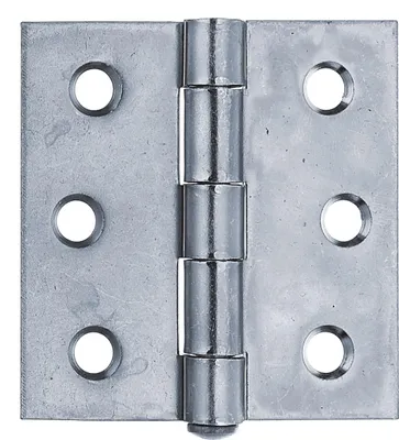 Image de Alberts 824013 Charnière, carrée, électro-galvanisée bleue, 76 x 76 mm, set de 25 pièces