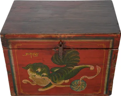 Produktbild von Fine Asianliving Chinesische Aufbewahrungskiste Orientalische Möbel Truhe Holztruhe Dekotisch Truhenbank Massiv Holz Groß Deckel Couchtisch Tischtruhe Sitztruhe Truhe Antik 0 x 0 x 0cm