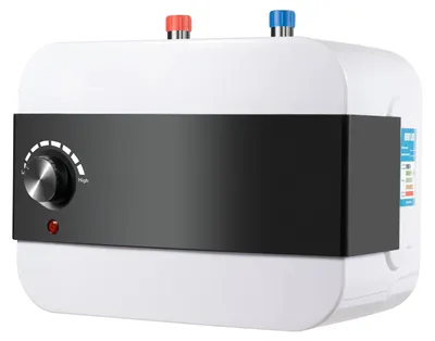 Obrázek produktu pro Elektrický ohřívač vody, výkon 1500 W, objem 1,58 galonu, rozměry 12,8 x 9 x 10,63 palce, rychlý ohřev, odolná konstrukce